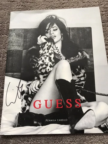 Camila cabello signed guess autograph magazine Cover