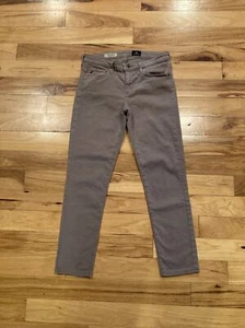 Adriano Goldschmied Stevie Slim Straight Ankle Tan Jeans Womens 27R Fits 28 x 27 - Picture 1 of 12