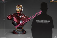 Queen Studios Mark3 Bust 1/1 Scale Resin Model Pre-order MK3 Iron Man Bust Led