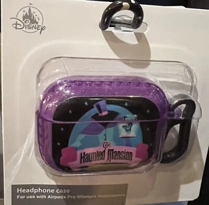 Disney Parks Haunted Mansion Hatbox Ghost Auriculares Apple AirPod Pro Estuche Púrpura - Imagen 1 de 1