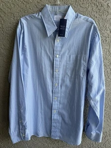 Camisas para hombre RVCA blancas azules ginghams elásticas manga larga abotonadas XL -NUEVAS CON ETIQUETAS - Imagen 1 de 7