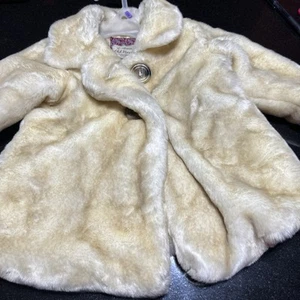 Children Toddler Baby Clothing Faux Fur Old Navy Coat 12-18 Mo - Picture 1 of 10