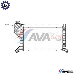 RADIATOR ENGINE COOLING MSA2183 FOR MERCEDES-BENZ SPRINTER/3-t/Van/4-t/Bus/2-t - Picture 1 of 9
