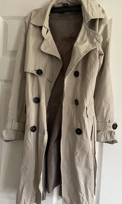 Zara Basic Trench Coat Rain Jacket size Medium, item has been sitting in closet - Image 1 of 3