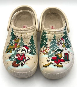 CROCS Disney Mickey Mouse Friends Holiday Christmas Clogs ‘22 Shoes-Size M 7/W 9 - Picture 1 of 7