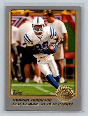 2001 Topps #289 Marvin Harrison Indianapolis Colts Football Card - Image 1 of 2