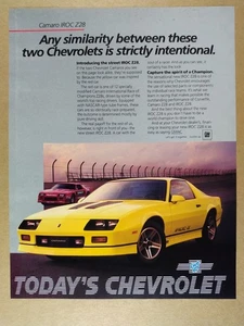 1985 Chevrolet Camaro IROC Z28 vintage print Ad - Picture 1 of 1