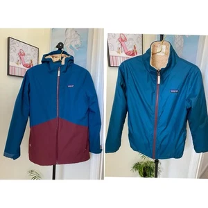 Patagonia Youth XL Reversible 2 Set Jacket H2no Size 14 - Picture 1 of 14