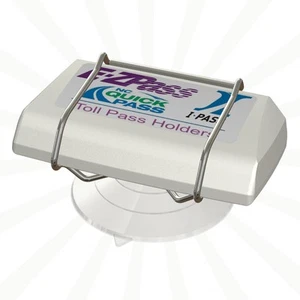 Indestructible Toll Pass Holder with Largest Suction Cup for EZ-Pass, I Pass,... - Picture 1 of 9