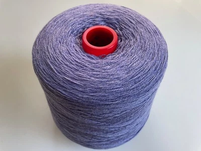 Hinchliffe 100% Lambswool Knitting 2/17nm Yarn Cone Blue Water Iris 346, 796g - Image 1 of 4