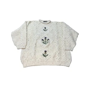 Acorn Vintage Pure New Wool Sweater Size Large - Imagen 1 de 3