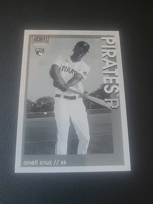2022 Topps Archives Snapshots #26 O’Neil Cruz Black and White Rookie Card - Image 1 of 3