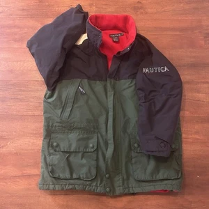 Vintage Y2K Nautica Navigation Colorblock Parka Cost Men’s XL Oversized - Picture 1 of 6