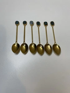 Opal Andenken Löffel 6 Löffel Sammlerstück Australische Opale Edelsteine Sammler - Bild 1 von 8