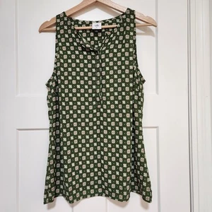 CAbi Snap Tank Top, Damen Medium, grün geblümt, #3985, ärmellos, leicht - Bild 1 von 9
