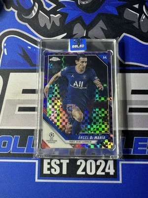 2021-22 Topps Chrome UCL Angel Di Maria Purple X-Fractor /3 - Image 1 of 3