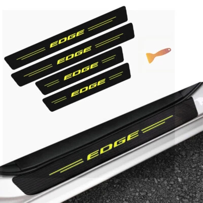 For Ford Edge Decoration Car Door Sill Plate Protector Step Stickers Trim New Foto 1 de 4