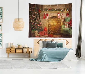 3D Christmas Xmas A027 Tapestry Hanging Cloth Hang Wallpaper Mural Photo Ann - Bild 1 von 5