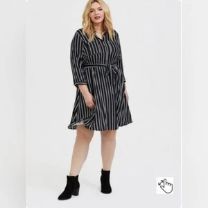 NEW Torrid Mini Challis Button-Front Shirt Dress size 2X / 18-20 - Picture 1 of 12