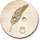 'Quill & Ink' Wooden Buttons (BT034600)