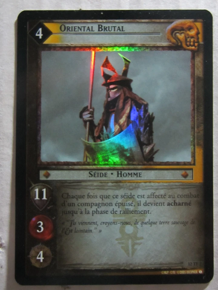 LOTR TCG  SPECIAL PRINTING FOREIGN TOURNAMENT FOIL SET 12TF2 NM/M unplyd FRENCH - Image 1 of 1