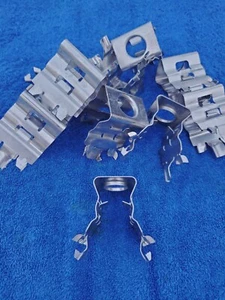 1/2" Snap-in stapelbare Aufhänger 10 Stück Edelstahl Telekommunikation Unterstützung SSH-12 GEBRAUCHT - Bild 1 von 4