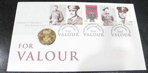 2000 FOR VALOUR VICTORIA CROSS $1 PNC COIN COVER - Picture 1 of 2