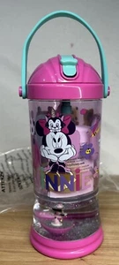 Nuevo vaso de bebida con pajita de globo de nieve Minnie Mouse y Figaro de Disney Store - Imagen 1 de 10
