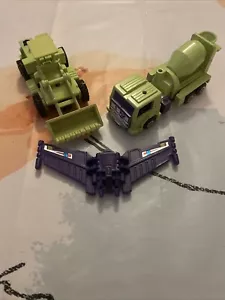 1985 Devastator G1 Transformers Constructicons Mixmaster E Scrapper - Foto 1 di 2