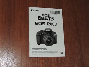 Canon EOS Rebel T5 Anleitung Handbuch Benutzerhandbuch 102 Seiten ⚠️ NUR SPANISCH ⚠️ - Bild 1 von 1