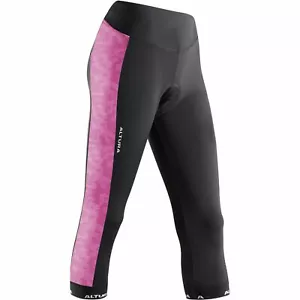 Altura Women's Peloton ProGel 3/4 Tights UK 10 BLACK/PINK - Picture 1 of 2