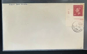 Canada 286 4c Dark Carmine King George VI FDC - LL Plate Single- Plate No 1 - Picture 1 of 1