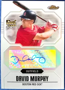 /399 RIFRATTORE: DAVID MURPHY Auto 2007 Topps Finest #157, Boston Red Sox, /399 - Foto 1 di 6