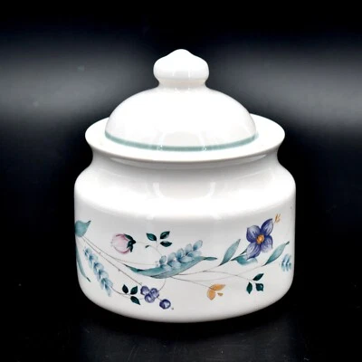 Azúcar Pflatzgraff, blanco, flores moradas, hojas verdes, sello trasero Foto 1 de 4