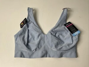 Bali T Shirt Bralette 2XL Wireless Comfort Revolution Stretch Bra Blue DF3484 - Picture 1 of 7