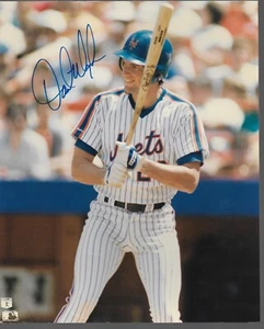 Fotografía a color autografiada de Dave Magadan de los Mets de Nueva York 8x10 - Imagen 1 de 2