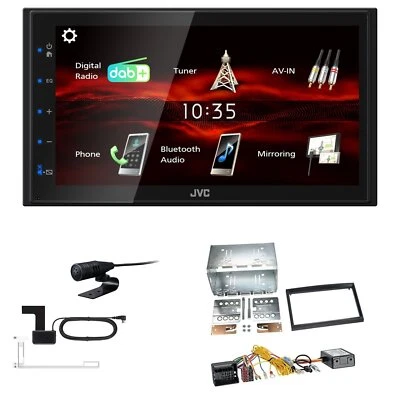 JVC Bluetooth 2DIN DAB+ Autoradio für Peugeot 207 ab 2005 schwarz inkl Canbus - Bild 1 von 4