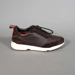 Gebrauchte authentische Loro Piana Modular Walk Sneaker Schuhe Größe 42 braun Kalb - Bild 1 von 11