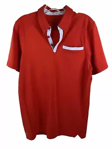 Mens Oakley Red Short Sleeve Polo Golf Shirt Size S/P Solid - Picture 1 of 8