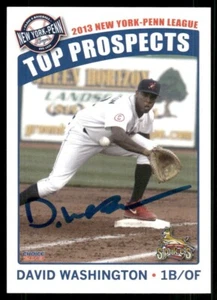 2013 State College Spikes DAVID WASHINGTON Signed Card autograph auto ORIOLES - Picture 1 of 1
