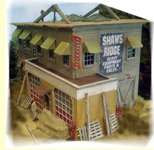 SHAW'S RIDGE EQUIP & SUPPLY LASER-CUT KIT BY BAR MILLS- HO-SCALE  4" x 8"    - Picture 1 of 1