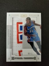 2012-13 KEVIN DURANT PANINI NATIONAL TREASURES MATERIAL PRIME PATCH INSERT #3/25