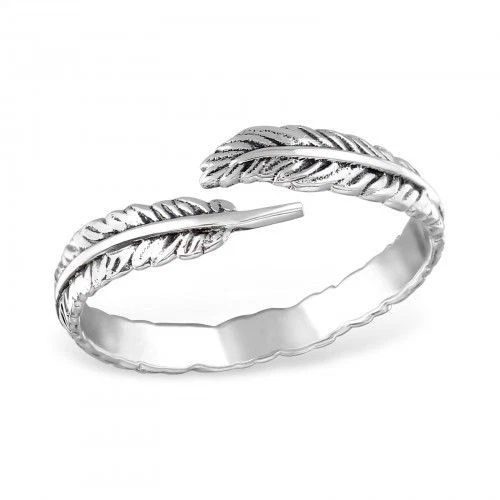 Anillo Pluma Ángel Plata Esterlina 925 Talla L 1/2, O Q En Caja Vendedor Reino Unido Espiritual Foto 1 de 1