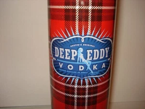 Austin's Original Deep Eddy Vodka 8 Oz Red Flannel Plastic Thermos - Picture 1 of 4