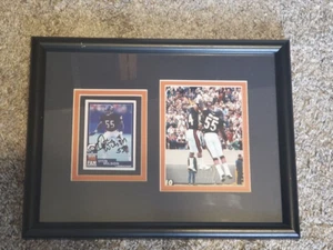 Chicago Bears Otis Wilson #55 Framed Autographed Card and Original Photo - Picture 1 of 5
