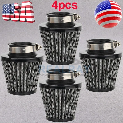 For Kawasaki KZ650B 650 KZ650C CUSTOM 650 1977 1978 1979 Black 39mm Air Filter - Image 1 of 4