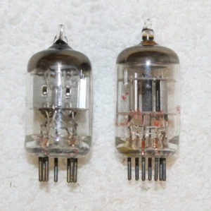 2- Vintage Used Type 6AL5 Audio Vacuum Tubes ~ Sylvania ? Worn Markings Test VG - Picture 1 of 7