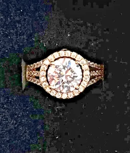 Vintage 1.5 ct Solitaire Cubic Zirconia 14kt Gold Over Silver Ring - Picture 1 of 3