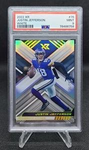 2022 Panini XR Justin Jefferson White Parallel 26/75 PSA 9 - Minnesota Vikings - Picture 1 of 3