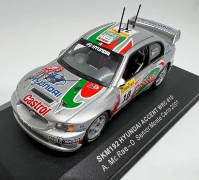 Autografiado Alister McRae 1:43 Hyundai Accent WRC 2001 Rallye Monte Carlo SKM192 Foto 1 de 4